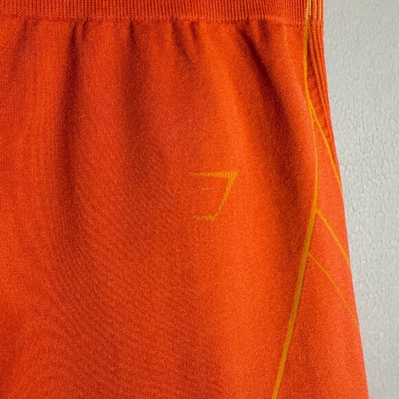 Gymshark Apex Seamless High Rise Leggings Women's Medium* Papaya Orange Workout - Picture 10 of 14